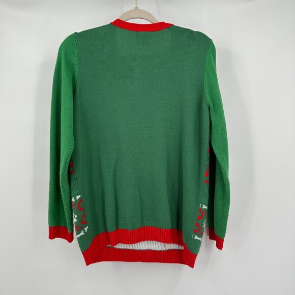 Norther Pole Womens Ugly Christmas Sweater Size XL Dachshund Through The Snow - Picture 2 of 7